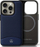 Kapak telefoni Mercedes-Benz për iPhone 16 Pro Max, lëkurë, MagSafe, blu navy