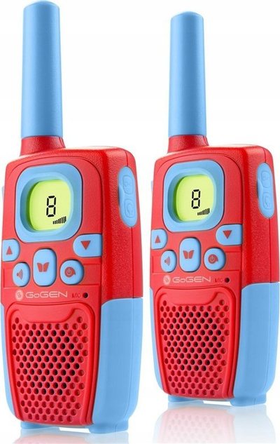 Walkie talkie ETA, set me 2 copë, kap deri në 4 km, i kuq