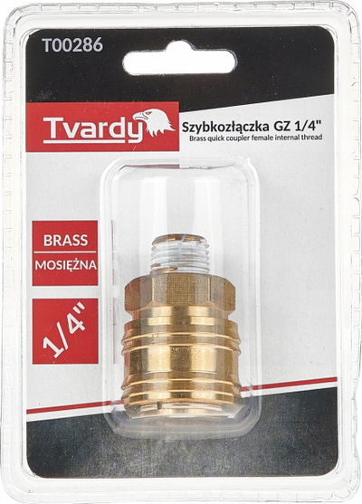 Lidhës i shpejtë bronzi Tvardy GZ 1/4", për ajër të kompresuar, ngjyrë bronzi