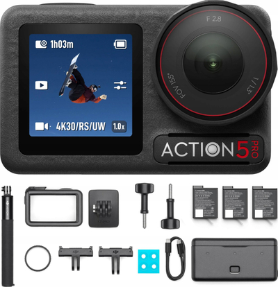Камера DJI Osmo Action 5 Pro Adventure Combo, црна боја