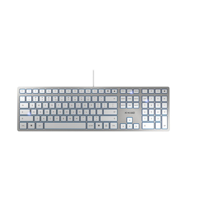Tastierë CHERRY KC 6000 SLIM, USB, e argjendtë