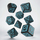 Set zare Q-Workshop Viking Dice 20th Anniversary, edicion i kufizuar, plastikë për RPG, turquoise