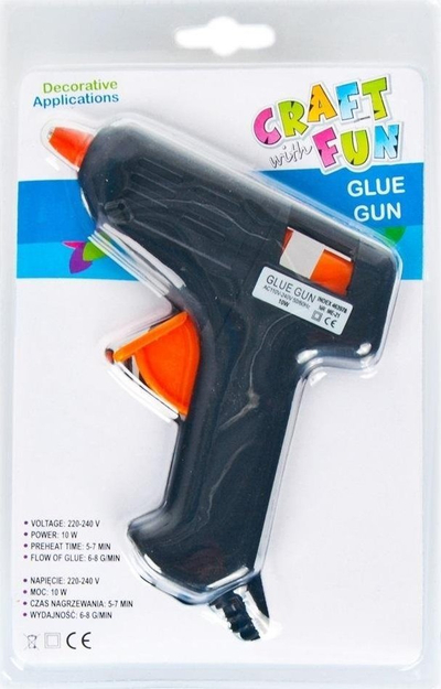 Pistole ngjitëse Craft with Fun CF Hot Glue Gun, 10W, 7mm, e bardhë
