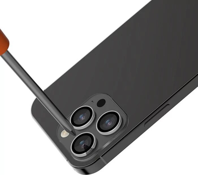Xham mbrojtës kamere JCPal Preserver për iPhone 15 Pro Max, komplet lente, ultra i hollë, ngjyrë argjendi
