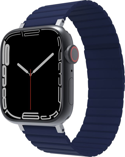 Rrip dore JCPal FlexForm për Apple Watch, 38/40/41mm, silikon, blu e errët