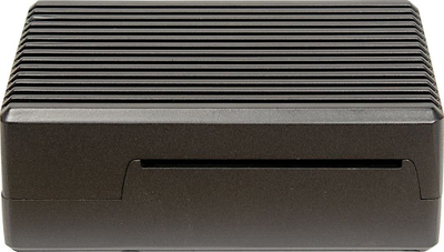 Kuti alumini për zhvillim Inter-Tech ODS-716, për Raspberry Pi 4 Model B, metal i zi