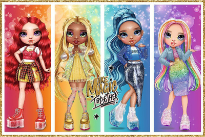 Set lojrash Rainbow Dolls MGA Rainbow High, 200 copa, shumëngjyrësh