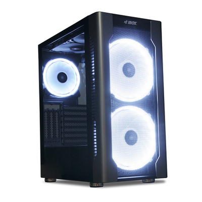 Kullë kompjuteri iBOX Chiron ZH68, ATX, xham i temperuar, e zezë