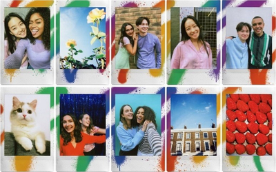 Film fotografik Fuji Instax Mini Spray Art, 10 poza, shumëngjyrësh
