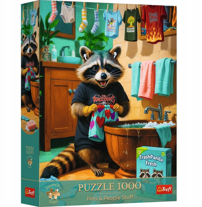 Puzzle Trefl Pets &amp; People Stuff Laundry Day Shed, 1000 copa, Premium Plus, shumëngjyrësh