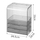 Raft Kozmetike transparent 33x24.5x18cm, UNIMIKS