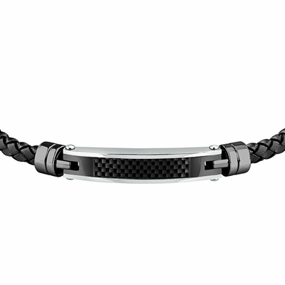 Byzylyk për meshkuj Morellato Moody SQH59, 19.5cm, i zi/argjendtë