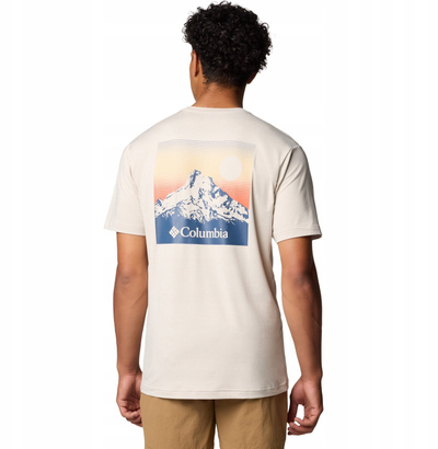 Bluza Columbia Kwick Hike Back Graphic SS Tee për çuna, Omni Wick, UPF 50, gri