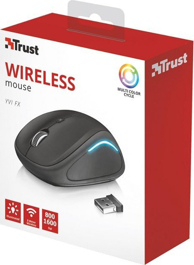 Maus Trust YVI, wireless, USB, i zi