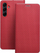 Kabullë telefoni LUNA Book Carbon për Xiaomi Redmi 13C POCO C65, tip libër, ngjyrë e kuqe