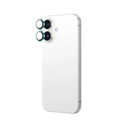 Mbrojtës kamerë Amazingthing AR Aluminum për iPhone 16 dhe 16 Plus, xham 9H, jeshil