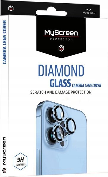 Xham mbrojtës MyScreen Protector Diamante për iPhone 16 Pro dhe 16 Pro Max, i zi