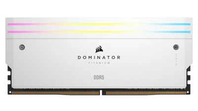 RAM CORSAIR Dominator Titanium CMP64GX5M2B6400C32W, 64GB DDR5 6400MHz, për kompjuter fiks, e bardhë