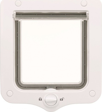 Derë për mace Trixie 2-Way TX-44201, 20 x 22 cm, plastike, e bardhë
