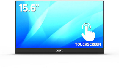 Monitor portabël Port Designs 902101T, 15.6", Full HD, me prekje, i zi