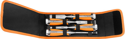 Set daltash druri Kraft, 4 copë, 6 12 18 24mm, dorezë dykomponentëshe