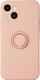 Kover telefoni Ring për Samsung S21 5G, silikon, me unazë magnetike, rozë