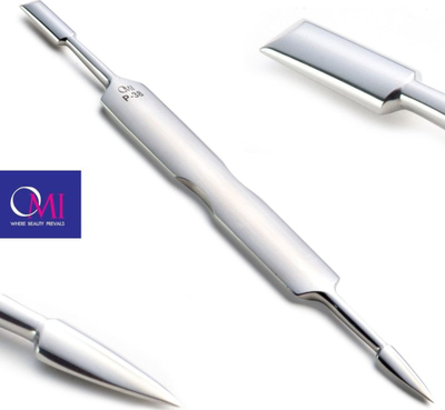 Shtytës kutikulash Omi Pro-Line Hoof P38, dypalësh, çelik inox, argjendtë