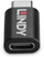 Адаптер USB Линди USB 3.2 Тип C во Тип C, Блокатор на податоци, 100W, бел
