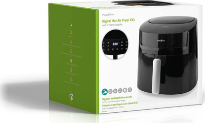 Frytezierë me ajër Nedis KAAF170BK, 7.2L, 1800W, e zezë