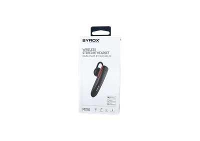Kufje Syrox MX16, wireless, me mikrofon, të zeza