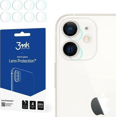Xham mbrojtës për kamerë 3MK për iPhone 12, 4 copë 