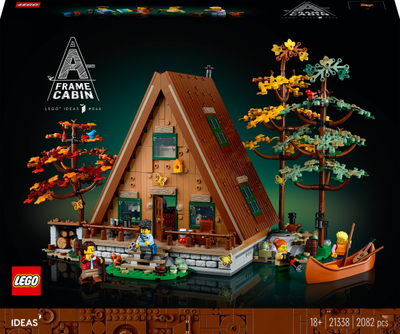 Lodër LEGO Ideas A Frame Cabin 21338, set koleksion për të rritur, shumëngjyrëshe