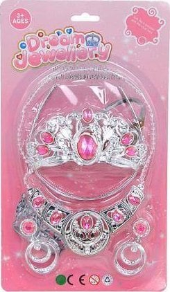 Set bizhuterish ADAR Dream Jewellery, kurorë varëse vathë, për kalamaj, argjendtë me rozë