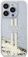 Mbrojtëse telefoni Guess Liquid Glitter Gold Stripes, për iPhone 15 Pro Max, hardcase, transparente
