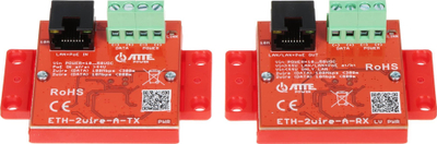 Set konvertuesish UTP 2-WIRE Zamel ETH-2WIRE-a-SET, LAN edhe PoE, set i plotë
