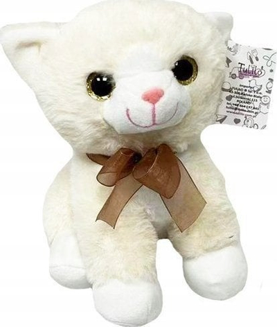 Lodër pelushi Tulilo Kitty Prankster, 23 cm, ngjyrë krem