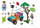 Set lodrash Playmobil Colorful Off Road Vehicle 71854, automjet terreni, figura kafshësh, shumëngjyrësh