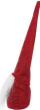 Figurë dekorative Xmas A Standing Red Gnome, vajzë, e kuqe