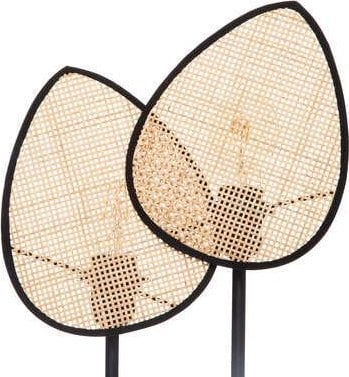 Llambë dekorative Atmosphera Rattan, 44 cm, kornizë metalike, natyrale
