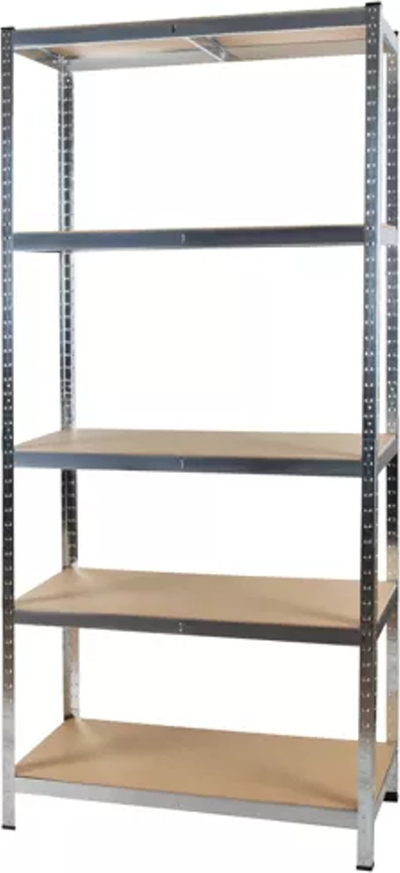 Raft magazinimi Malatec 23766, 220x100x45 cm, çelik i galvanizum, gri