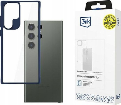 Mbulesë telefoni 3mk Satin Armor Case+, Samsung Galaxy S24 Ultra, mbrojtje e fortë, blu