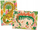 Set pikturimi në dru Djeco Dinos, 3 tabela, 7 markera me majë furçe, shumëngjyrësh