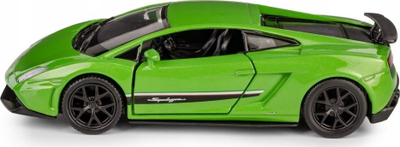 Maket metalik Daffi Lamborghini Gallardo LP570-4 RMZ 5, 1:36, me tërheqje, jeshil