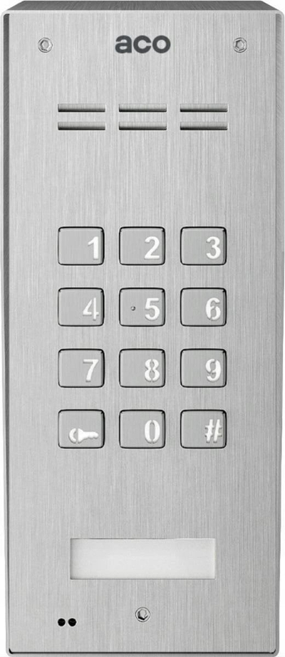 Panel hyrës Aco FAM-P-ZSACC NT, montim sipërfaqësor, bravë me kod dhe key fob, gri