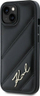 Mbrojtëse telefoni Karl Lagerfeld KLHCP13MPQDSMGK, për iPhone 13 6.1", hardcase lëkurë, e zezë