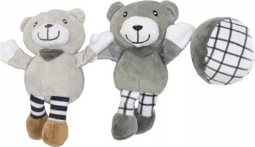 Karusel për krevat bebe Baby Mix Little Bears, me melodi, lodra pelushi, gri