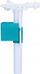 Valvul furnizimi Inter-Sano Side Compact, 3/8", plastike, e bardhë