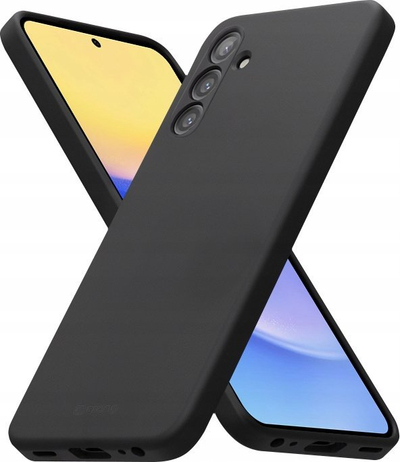 Mbulesë telefoni Crong Color Cover për Samsung Galaxy A15 5G, silikon fleksibël, anti-shock, e zezë