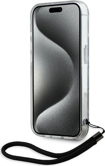 Mbulesë telefoni Karl Lagerfeld Zebra për iPhone 15 Pro Max 6.7", me kordele, lejla