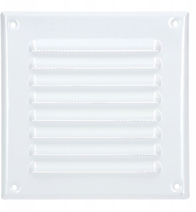 Метална вентилациона решетка Awenta MTA6B, 20x20 cm, за ѕид, бела